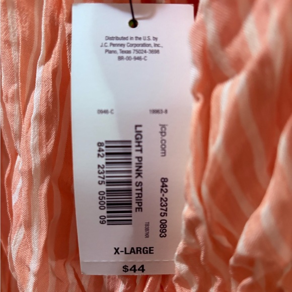 Women's Peach Striped Top - Picture 7 of 9